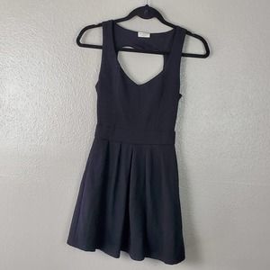 LA Hearts Black Fit & Flare Mini Skater Dress S